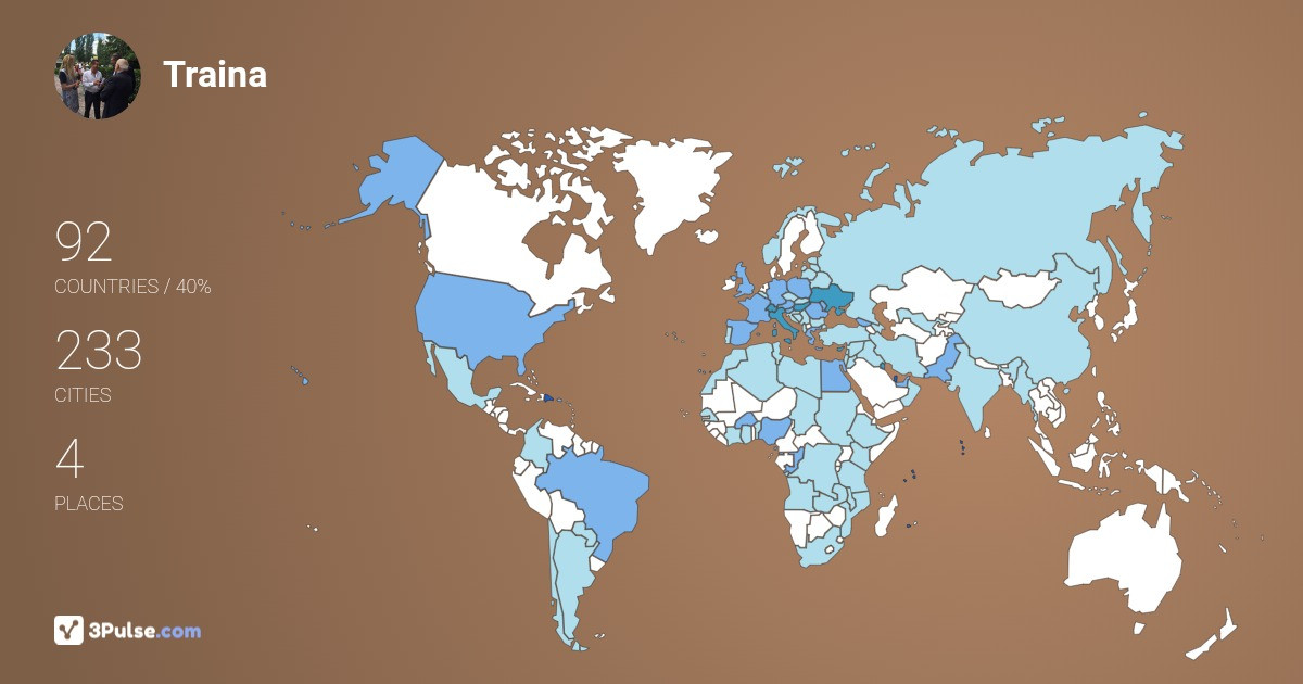 Traina Vincenzo's Travel Map Image