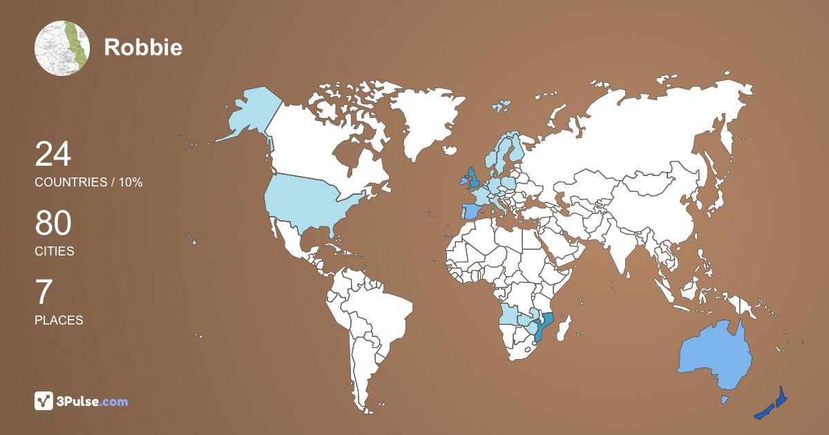Изображение Карты путешествий Robbie Williams-Safaris