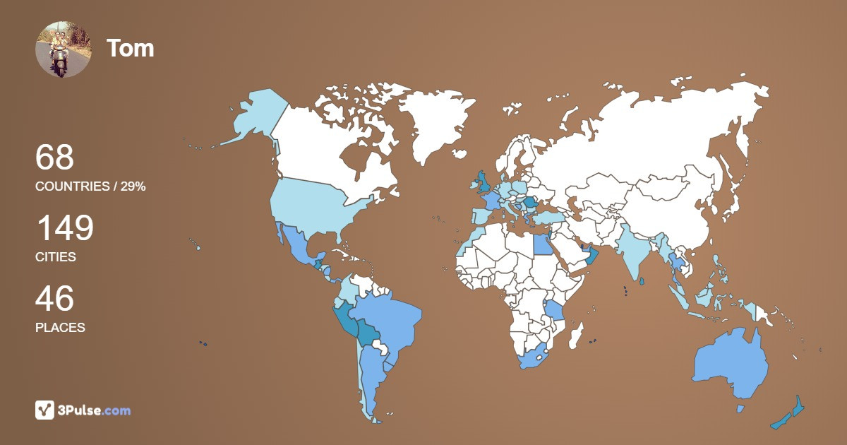 Изображение Карты путешествий Tom Mckee