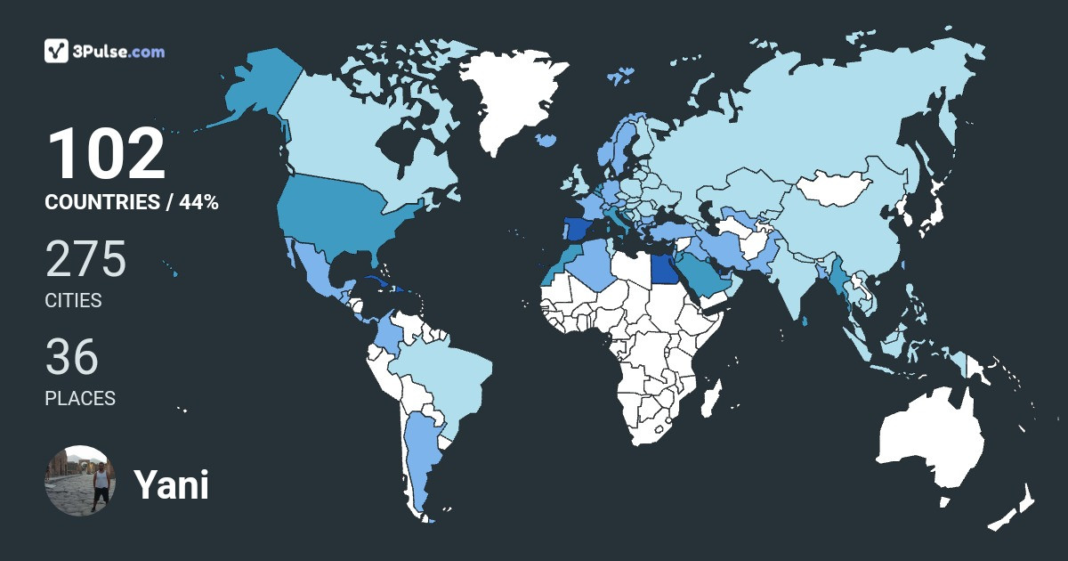 Yani Bcn's Travel Map Image