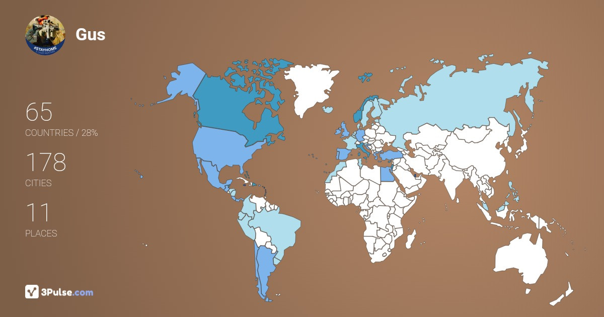 Изображение Карты путешествий Gus Ardika