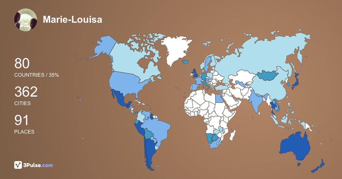 Изображение Карты путешествий Marie-Louisa Raeburn
