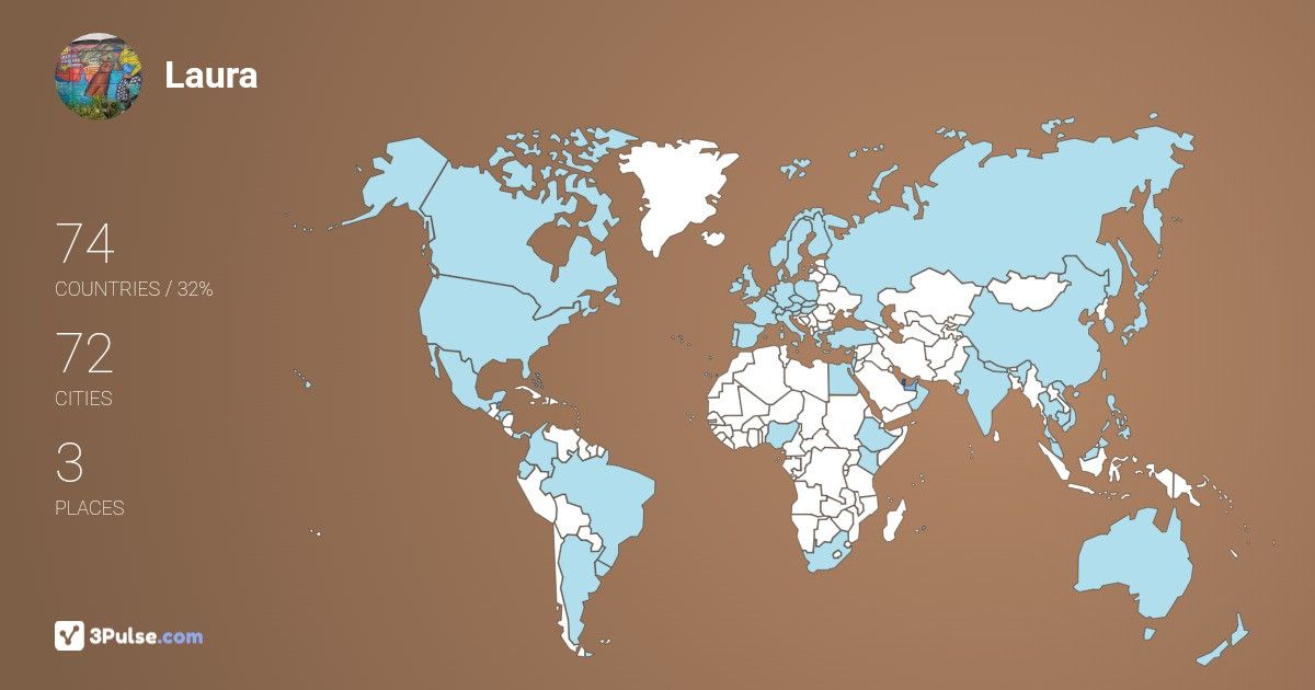 Laura Ackermann's Travel Map Image