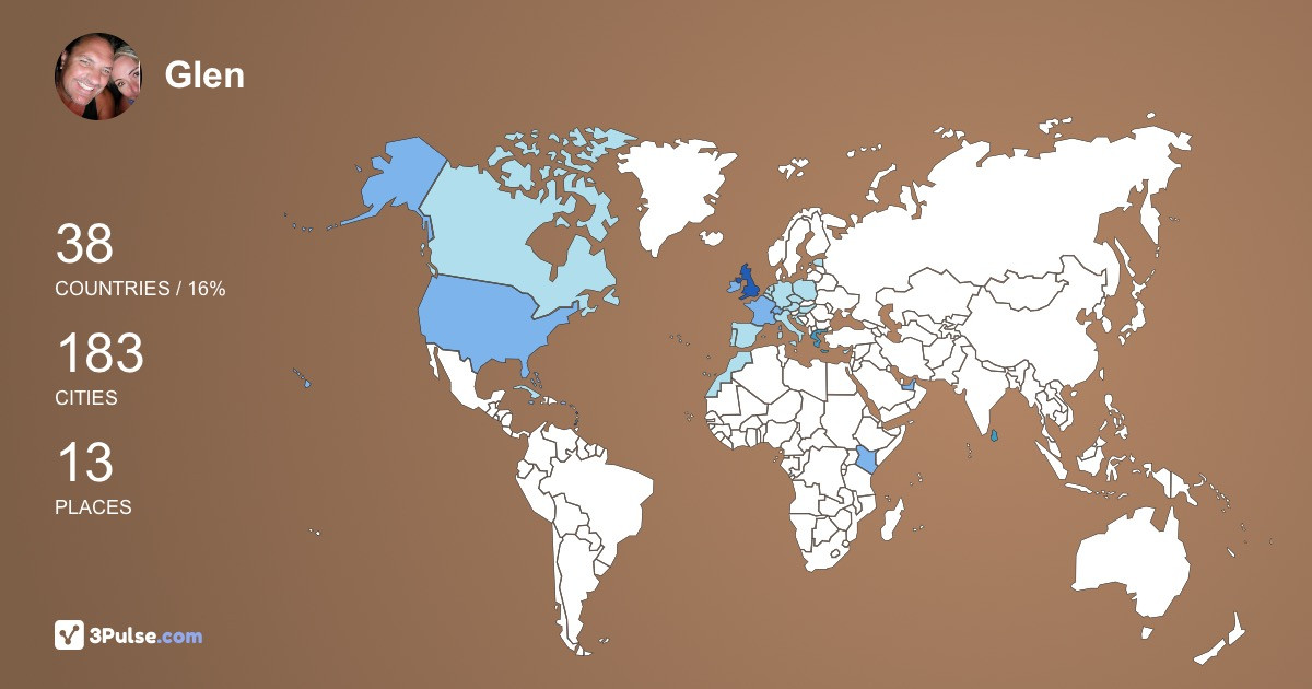 Изображение Карты путешествий Glen Tonkyn