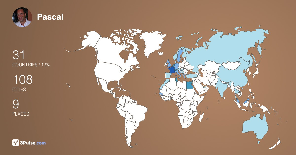 Изображение Карты путешествий Pascal Bildstein