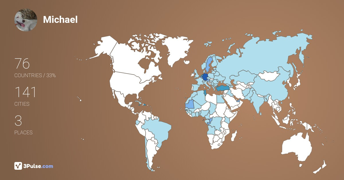 Изображение Карты путешествий Michael Kueppenbender