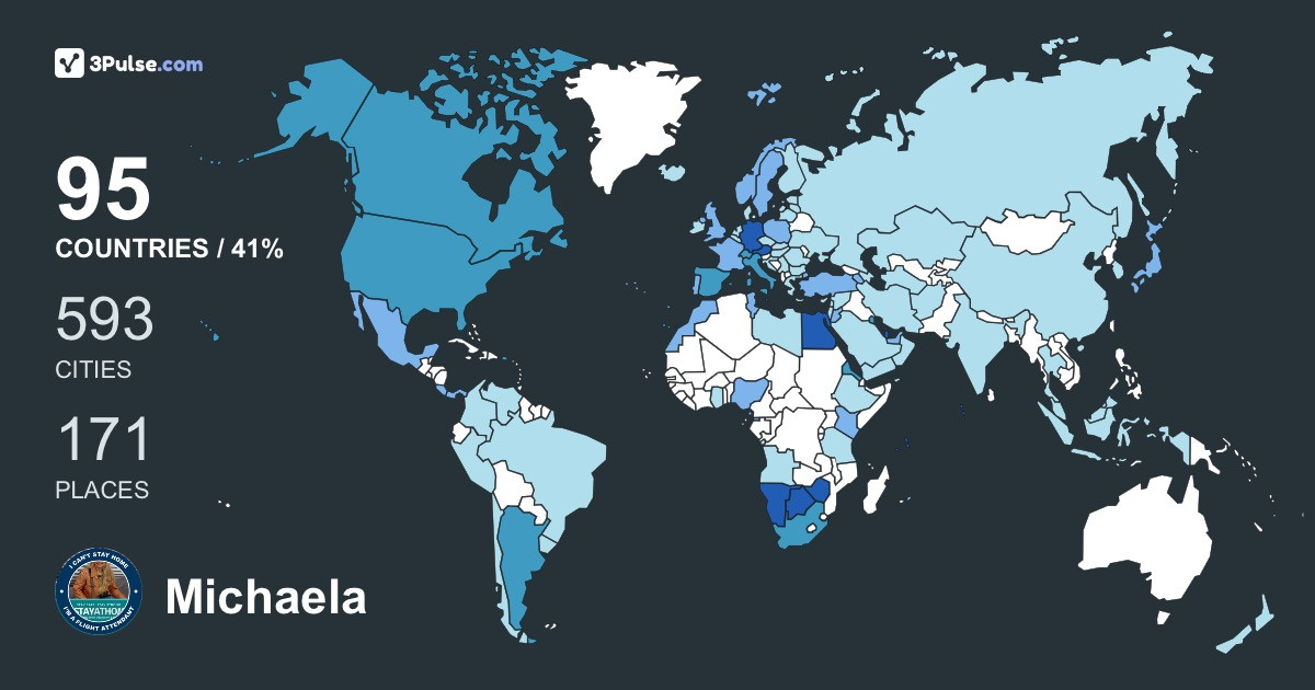 Michaela Ströhle's Travel Map Image