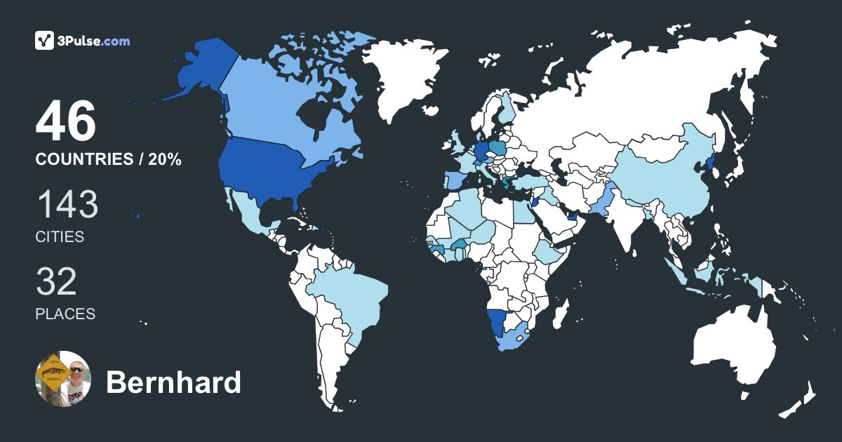 Изображение Карты путешествий Bernhard Brunn