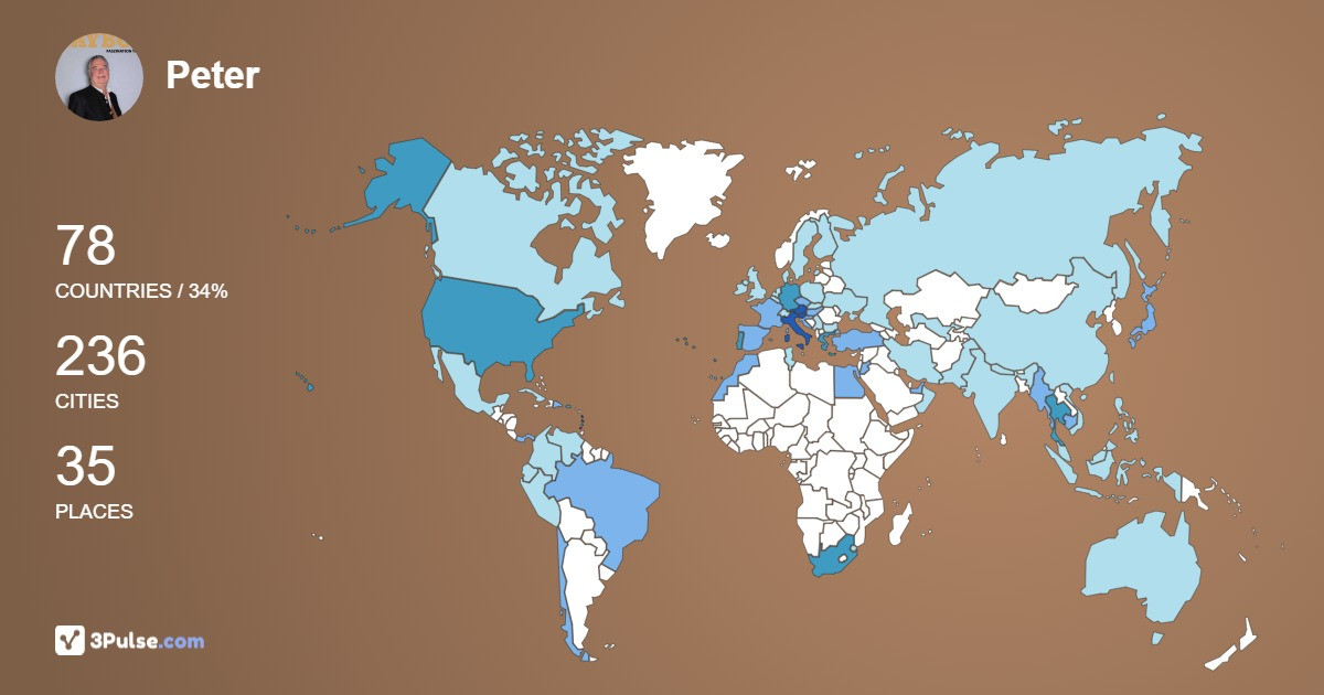 Изображение Карты путешествий Peter Wiedemann
