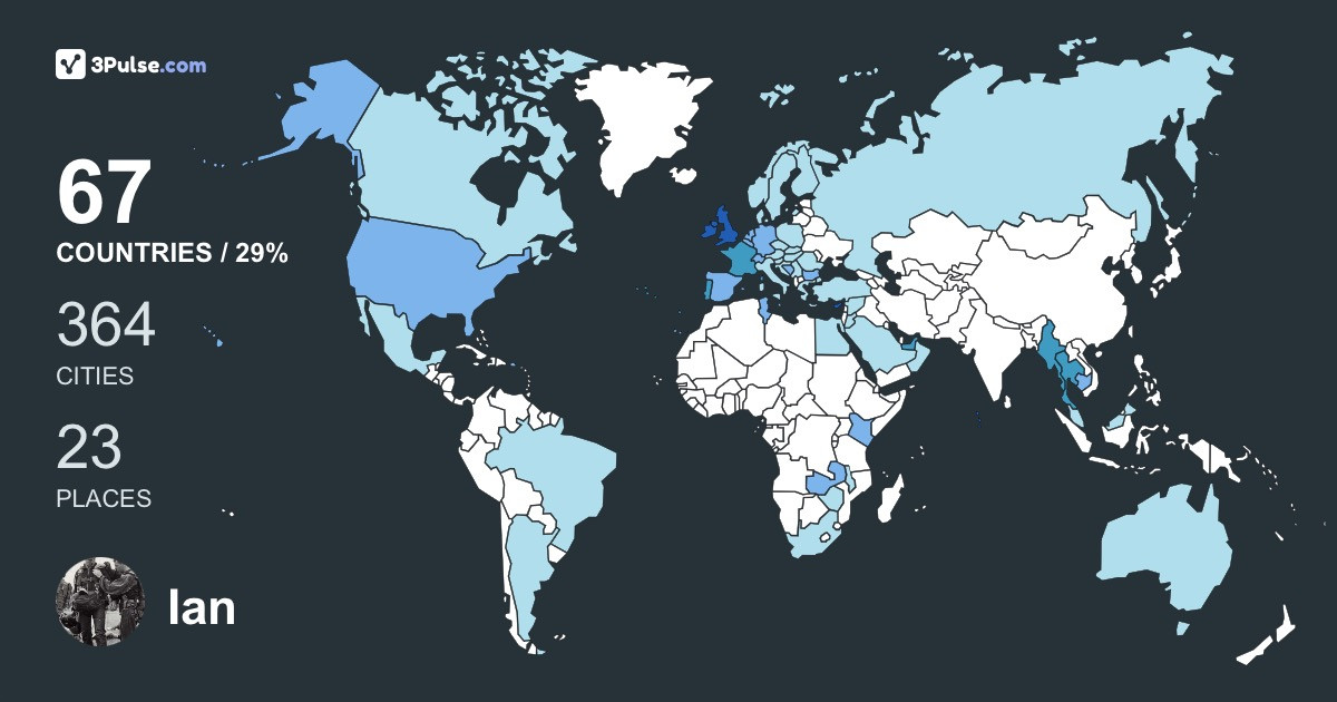 Изображение Карты путешествий Ian Marshall