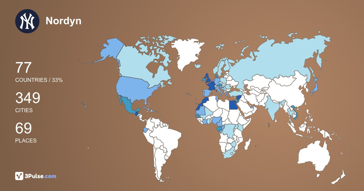 Изображение Карты путешествий Nordyn Yacine
