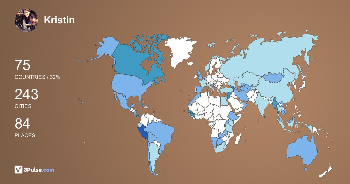 Изображение Карты путешествий Kristin Kate