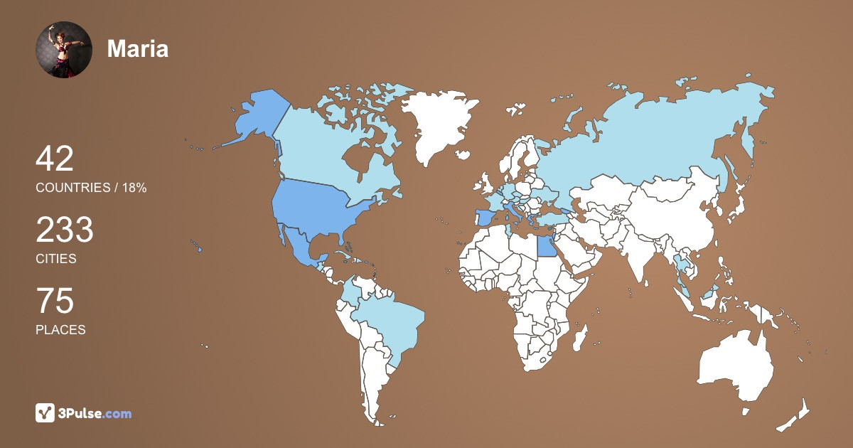 Изображение Карты путешествий Maria Sokolova