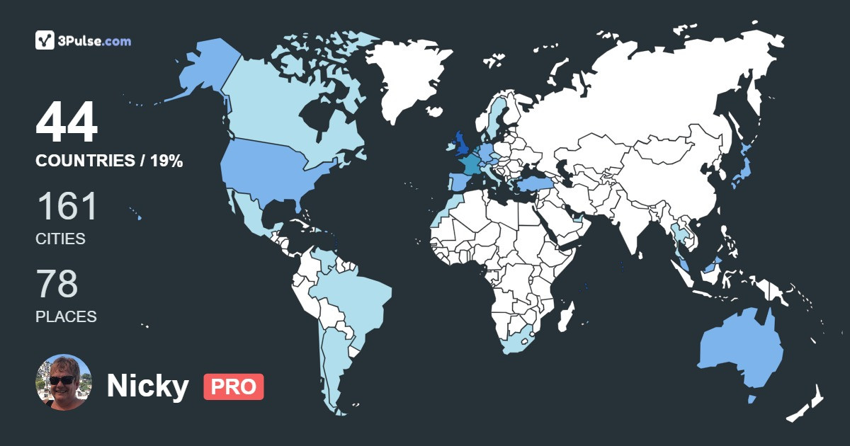Изображение Карты путешествий Nicky Richards