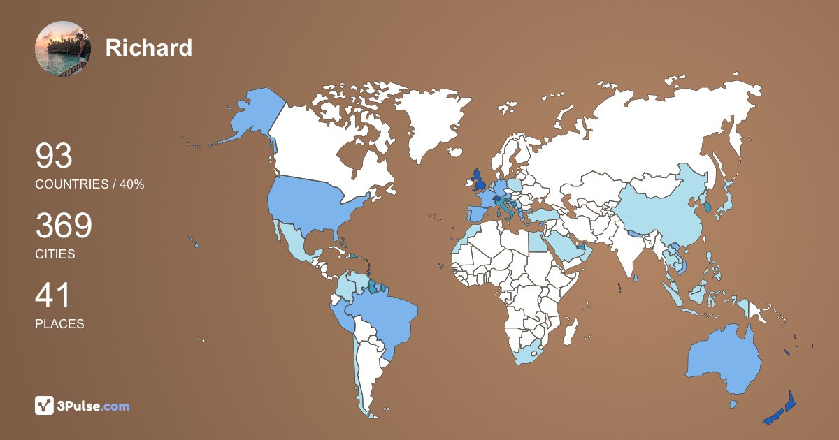 Изображение Карты путешествий Richard Jones