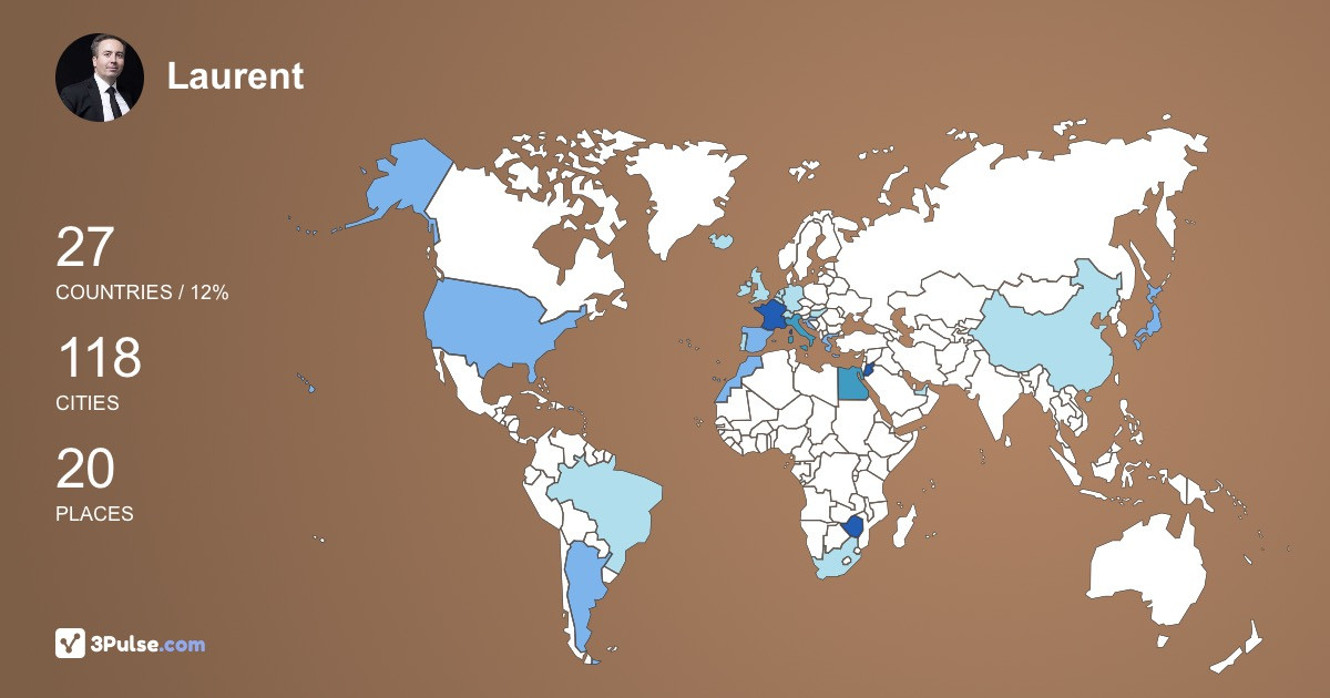 Изображение Карты путешествий Laurent Chaize