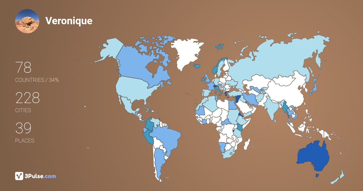 Изображение Карты путешествий Veronique Ingold