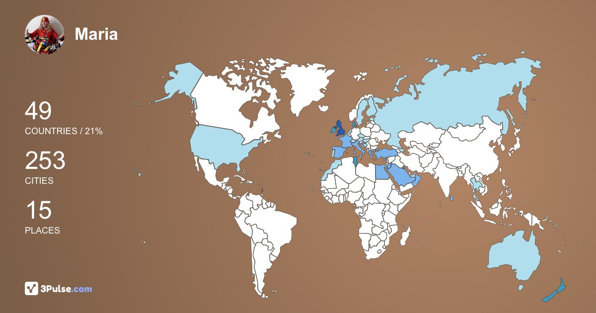 Изображение Карты путешествий Maria Kay