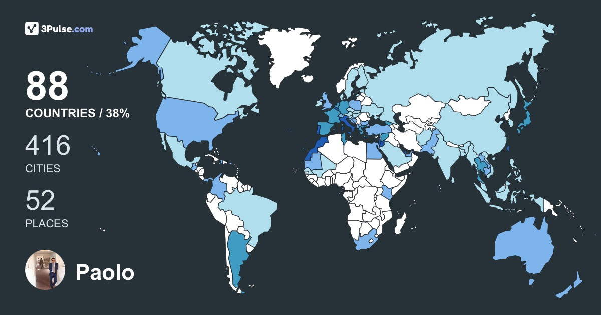 Изображение Карты путешествий Paolo Zingale