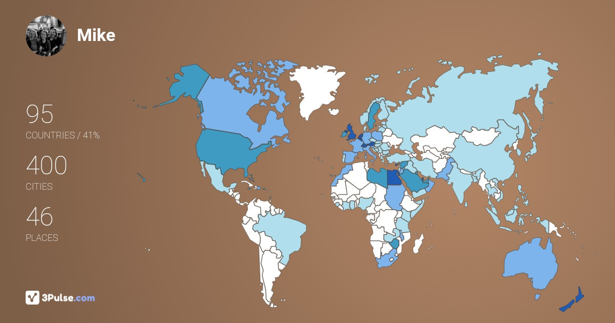 Изображение Карты путешествий Mike Stone