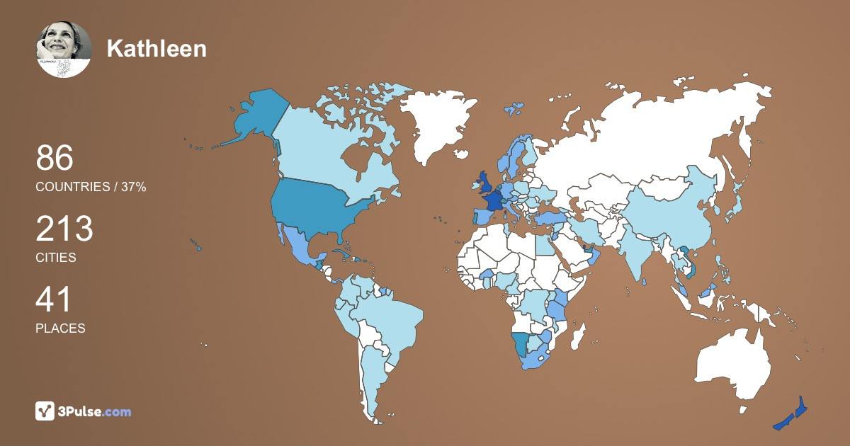 Kathleen Kimpe-Payard's Travel Map Image