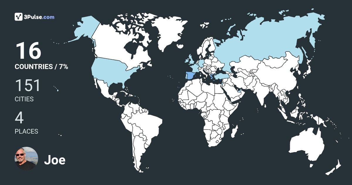 Изображение Карты путешествий Joe Beeston