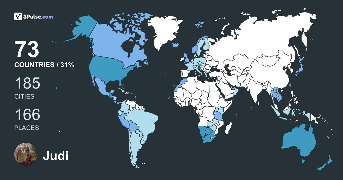 Изображение Карты путешествий Judi Harris