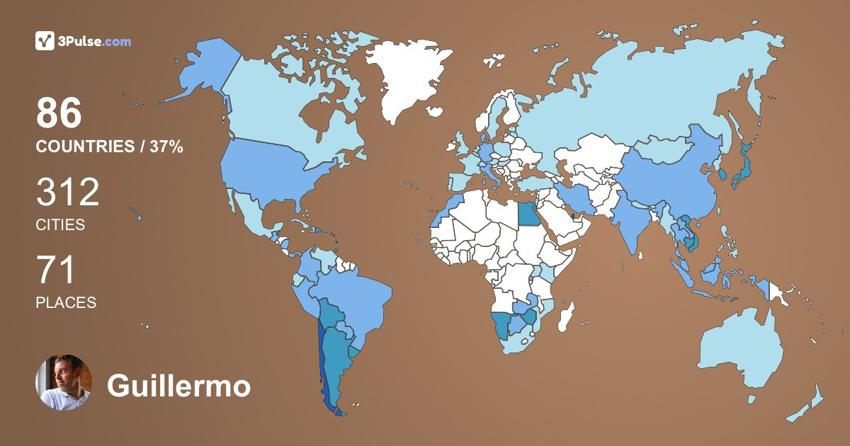 Изображение Карты путешествий Guillermo Garca