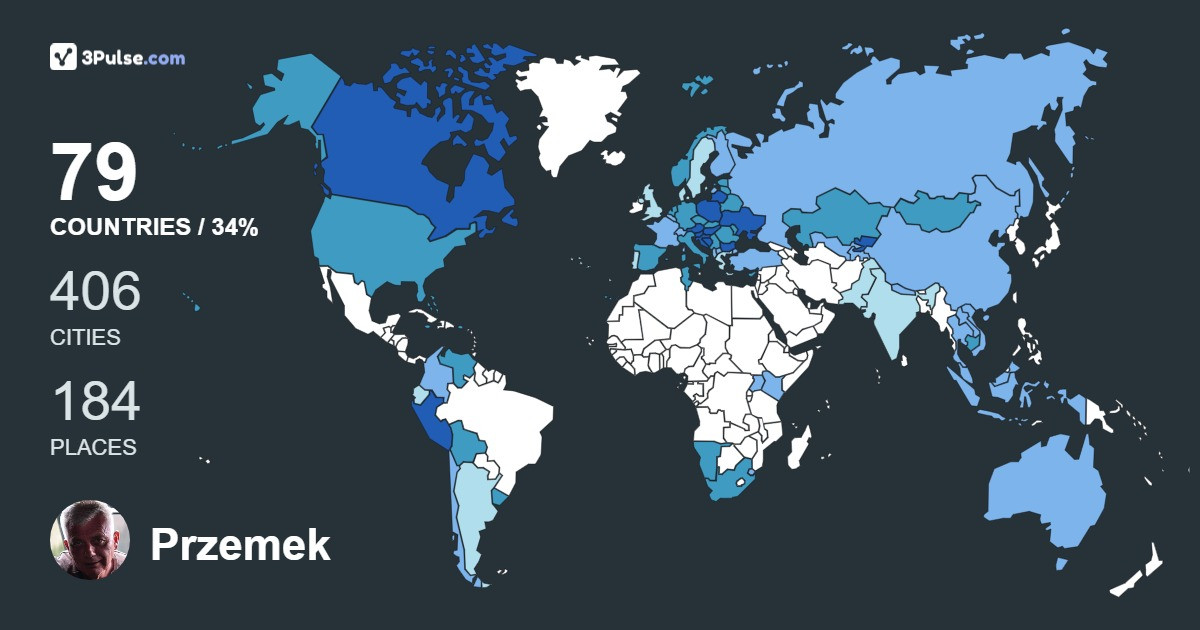 Изображение Карты путешествий Przemek Osuchowski