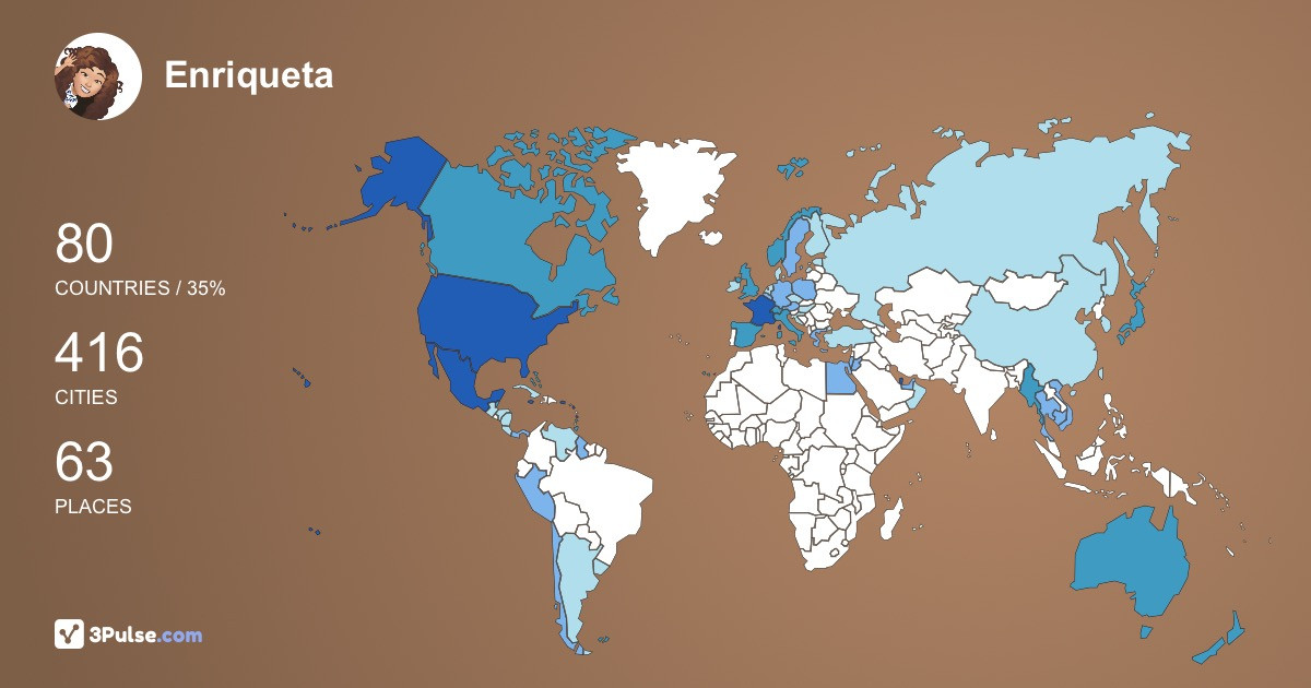 Enriqueta Andres's Travel Map Image