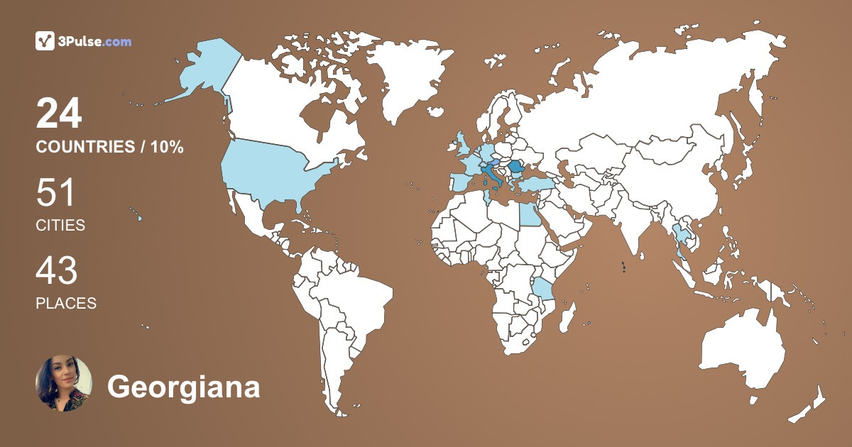 Georgiana Maria's Travel Map Image