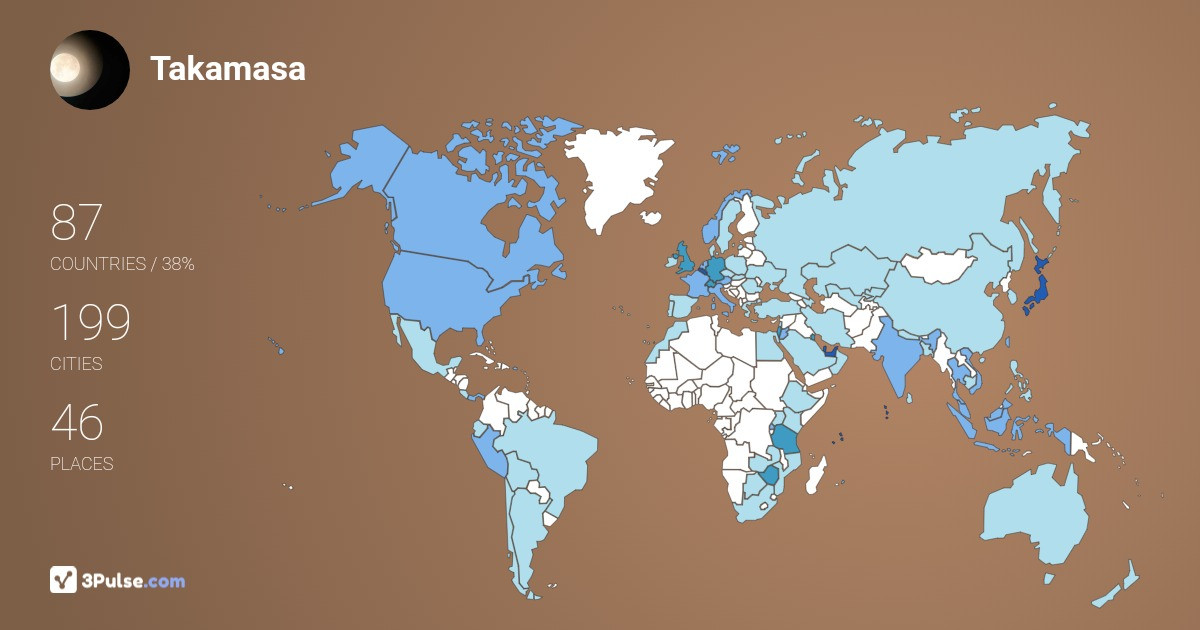 Takamasa Nakita's Travel Map Image