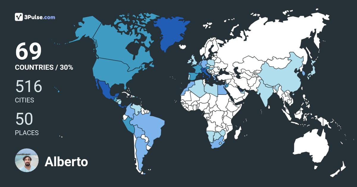 Изображение Карты путешествий Alberto Uribe