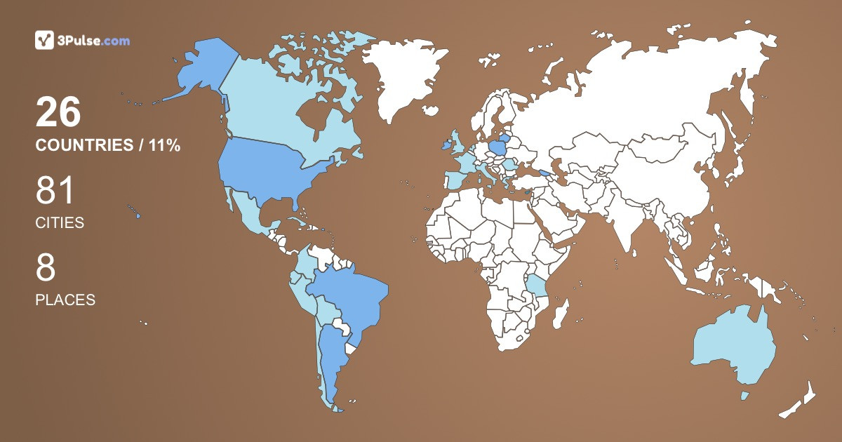 16193db's Travel Map Image