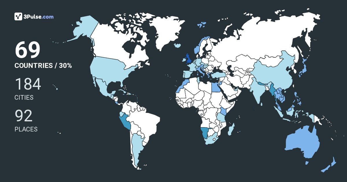 Margaretliz07's Travel Map Image