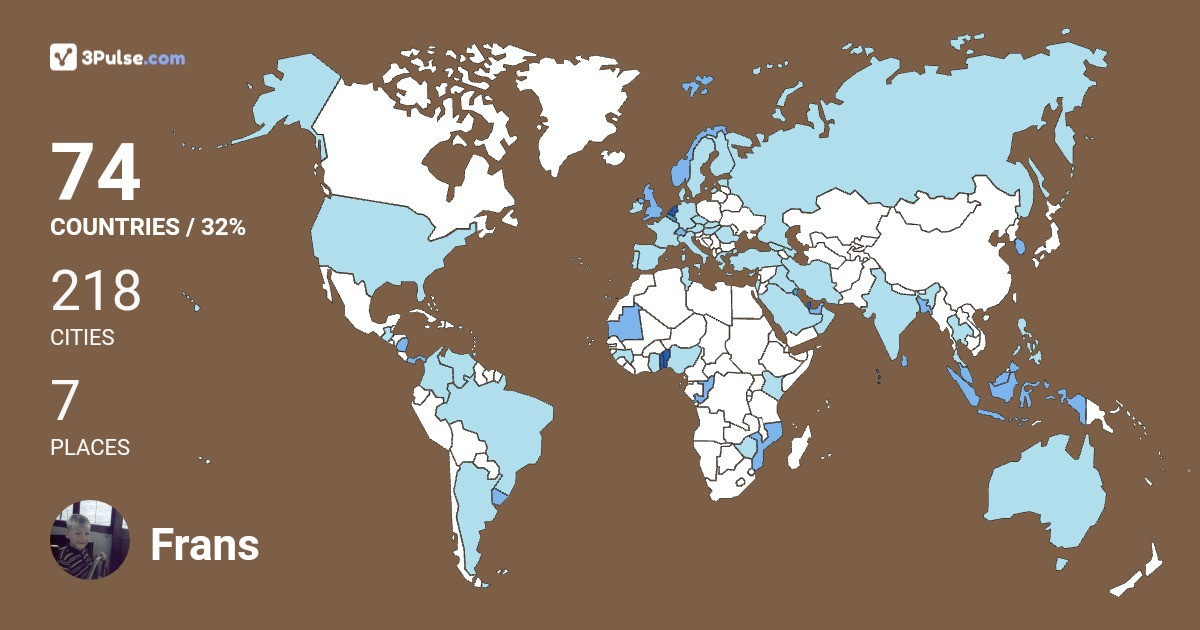 Изображение Карты путешествий Frans van-Atten