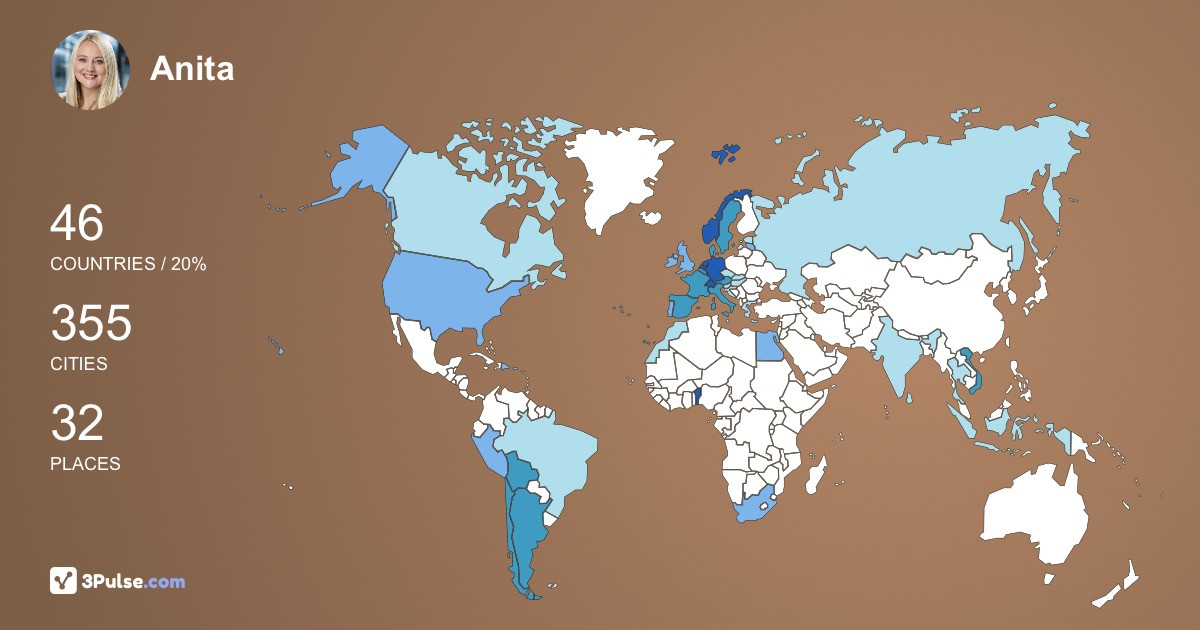 Изображение Карты путешествий Anita Svanes