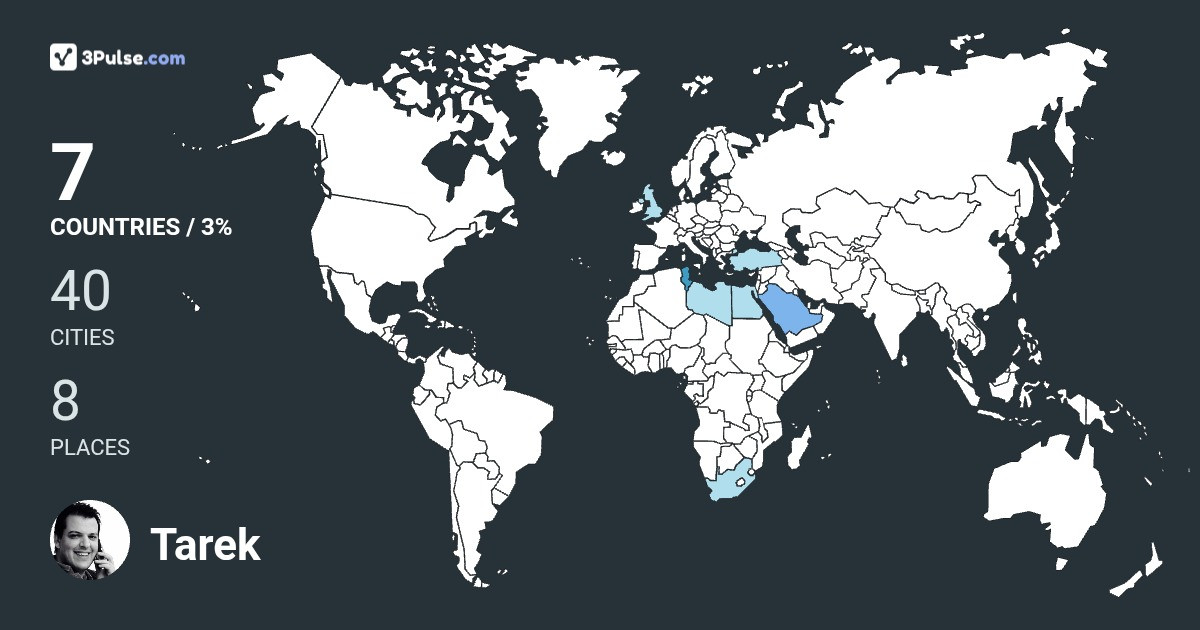 Изображение Карты путешествий Tarek Asker