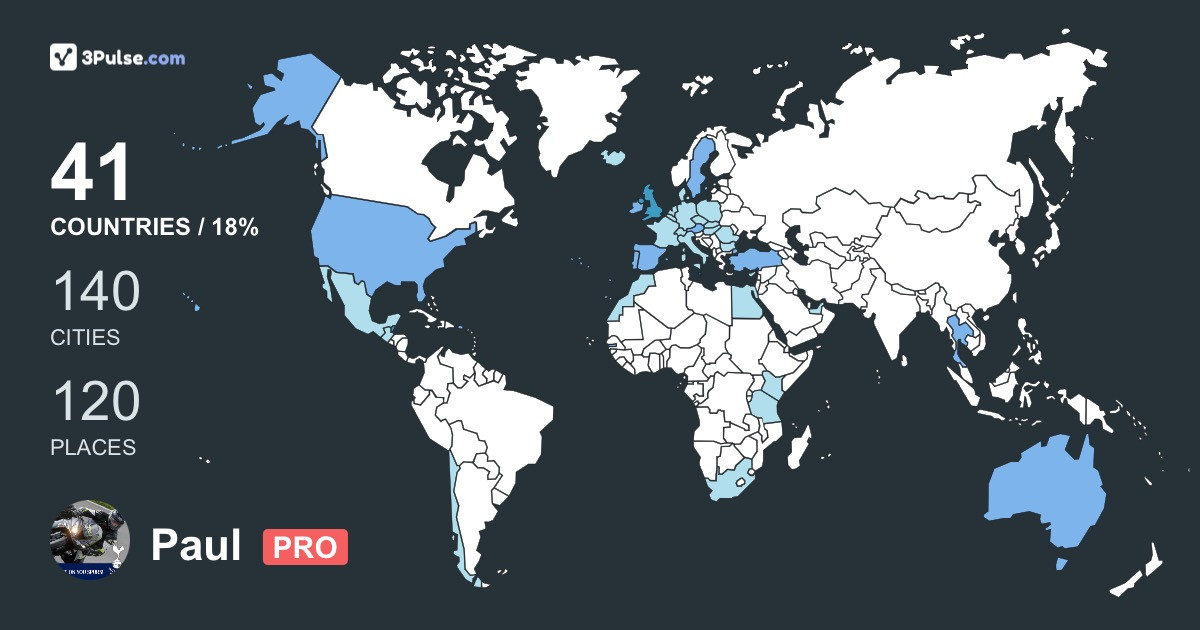 Изображение Карты путешествий Paul Coelho