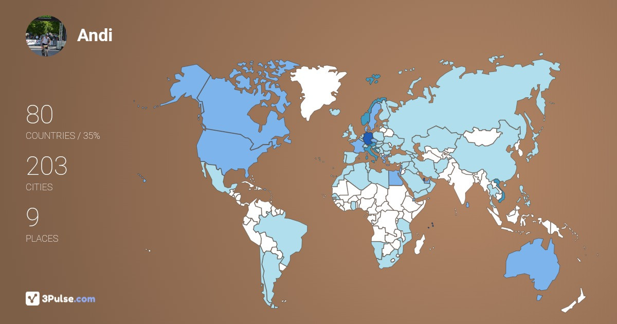 Изображение Карты путешествий Andi Meier