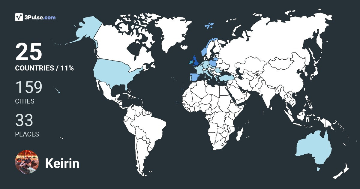 Изображение Карты путешествий Keirin Burley