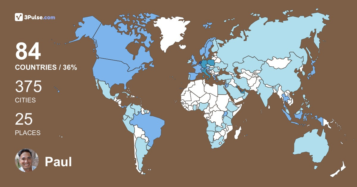 Изображение Карты путешествий Paul Kakerissa