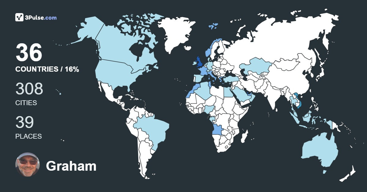 Изображение Карты путешествий Graham Hannah