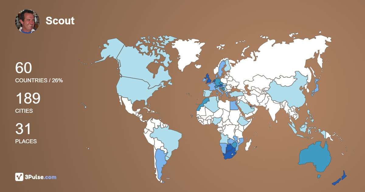 Изображение Карты путешествий Scout Gedye