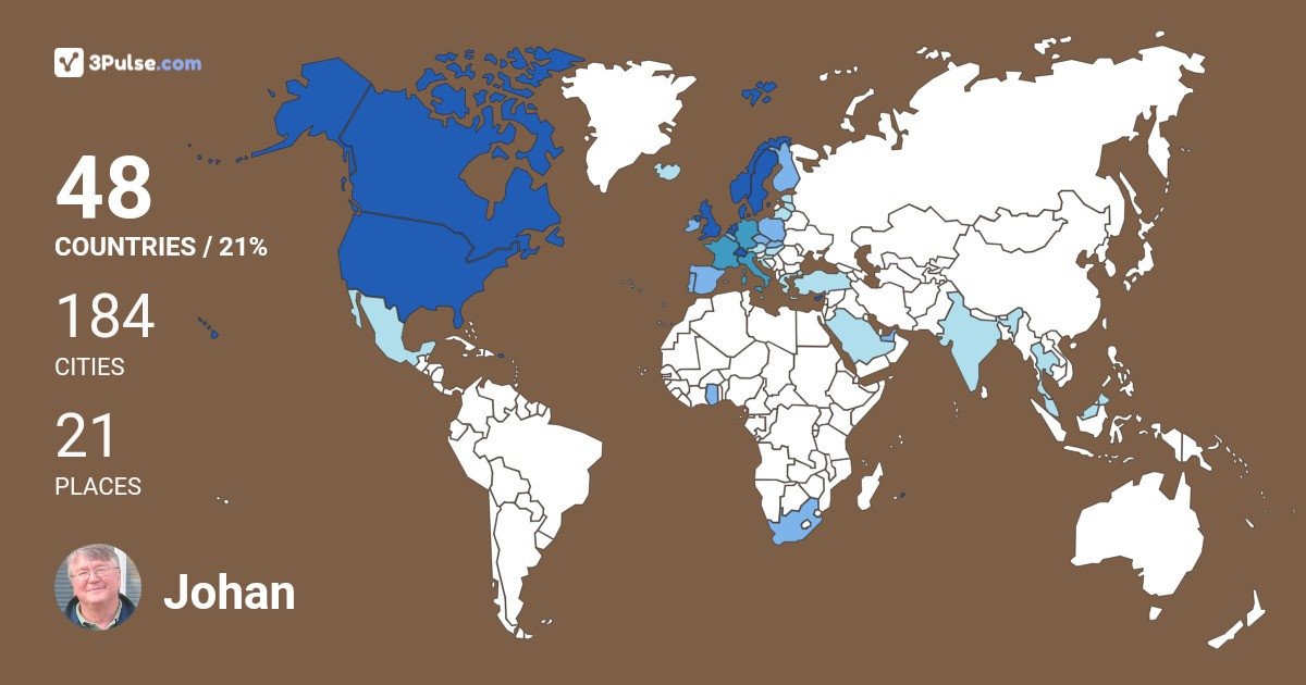 Изображение Карты путешествий Johan Solem