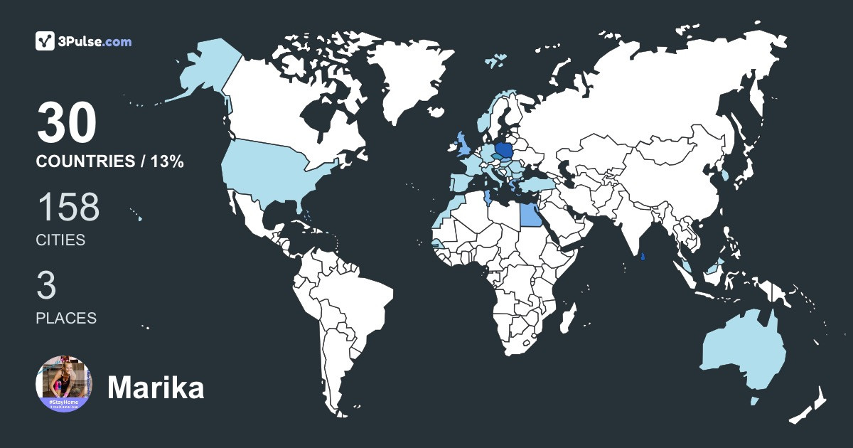 Marika MarGlo's Travel Map Image
