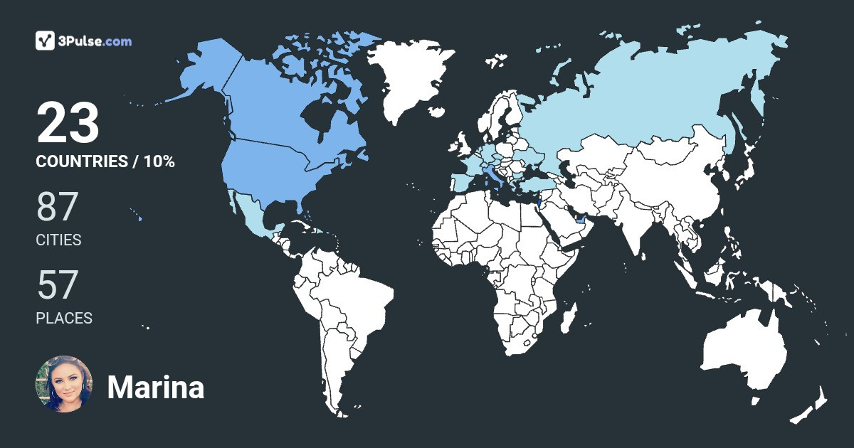 Изображение Карты путешествий Marina Drapkin
