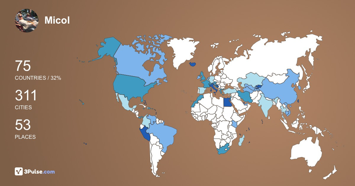Изображение Карты путешествий Micol Mion-Gordon