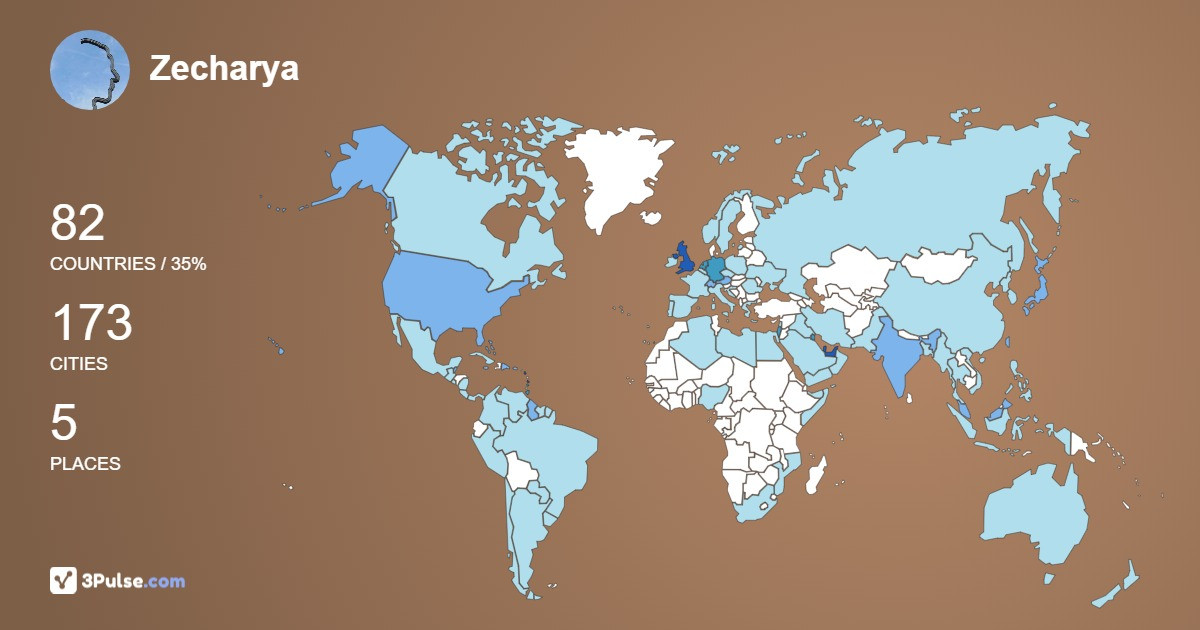 Изображение Карты путешествий Zecharya Yochanan