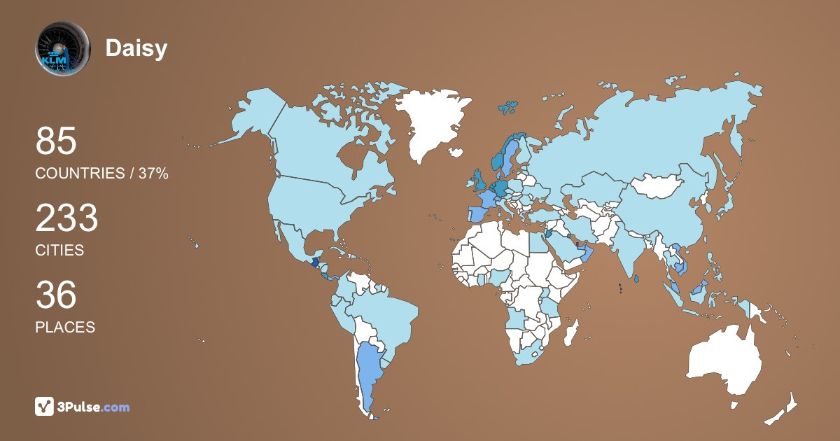 Daisy Panis's Travel Map Image